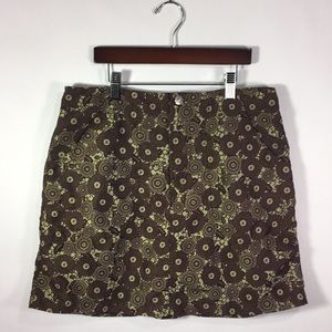NWOT Isis Skort in Brown and Leaf